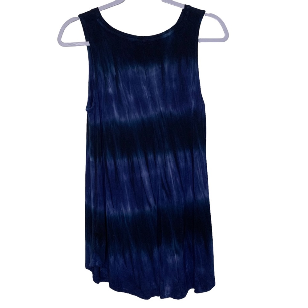 NWOT Luxe Old Navy Blue Tie-Dye Sleeveless Top size small - Picture 3 of 5